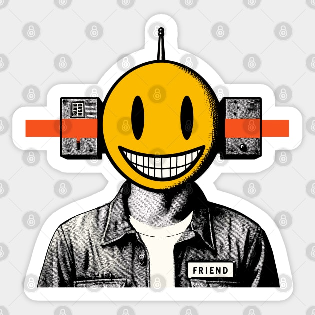 Smile friend Sticker by Gofart